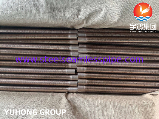 ASTM B111 C70600 O61 Low Fin Tube Copper  Alloy Seamless Tube  Cu Ni 90 / 10 Heat Exchanger Fin Tube  Air Cooler Heating