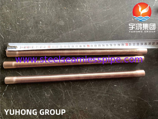 ASTM B111 C70600 O61 Low Fin Tube Copper  Alloy Seamless Tube  Cu Ni 90 / 10 Heat Exchanger Fin Tube  Air Cooler Heating System