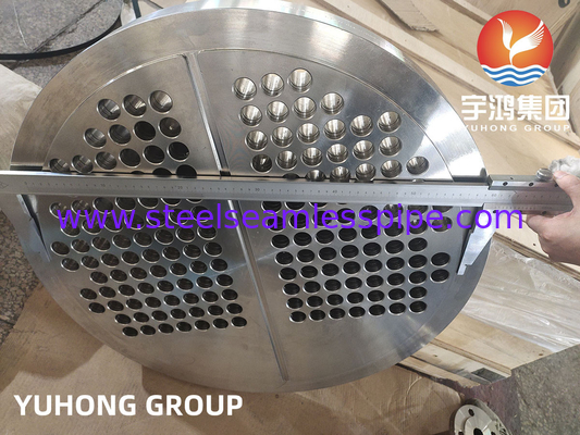 EN10028 1.4541 (F321) Stainless Steel Heat Exchanger Tubesheet PT UT