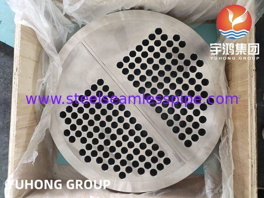 EN10028 1.4541 (F321) Stainless Steel Heat Exchanger Tubesheet PT UT