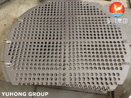 ASTM A266 Gr.2 Carbon Steel Forged Support Plate / Baffle Plate For Heat Exchanger