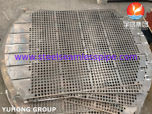 ASTM A266 Gr.2 Carbon Steel Forged Support Plate / Baffle Plate For Heat Exchanger