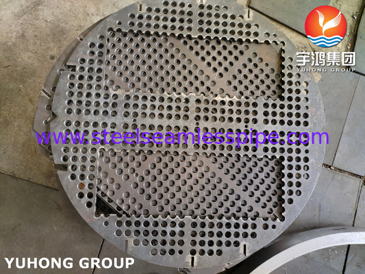 ASTM A266 Gr.2 Carbon Steel Forged Support Plate / Baffle Plate For Heat Exchanger