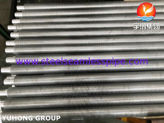 TP304 Stainless Steel Extruded Fin Tube With Aluminum Fin For Economizer