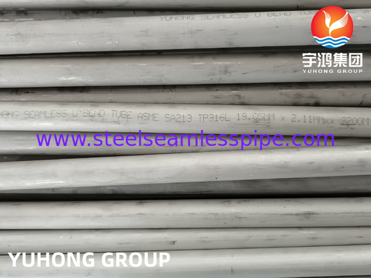 ASTM A213  TP316Ti Stainless Steel Seamless U Bend TubE, 100% Hydrostatic Testing， Heat Exchanger Tube