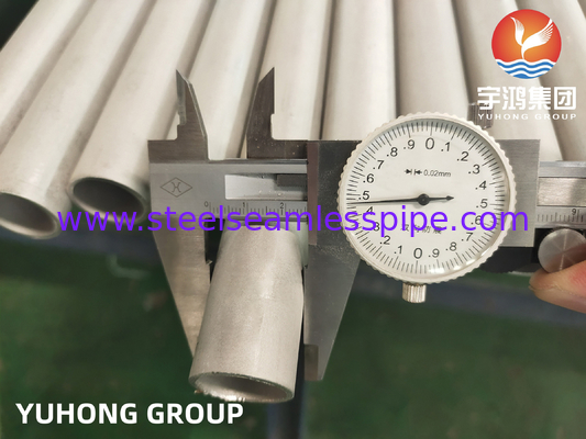 Bright Annealed Stainless Steel Tube TP304, TP347, TP316, TP316L, TP316Ti with Cold Press. Plain End with Plastic Cap