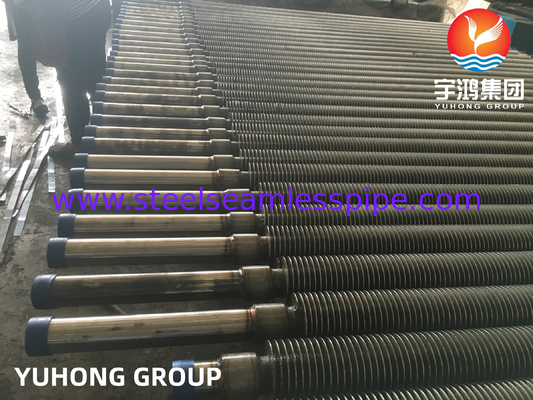 Fin Tube ASTM A213 T5 T11 T12 Alloy Steel HFW Finned Tube For Cooler Condenser Heat Exchanger