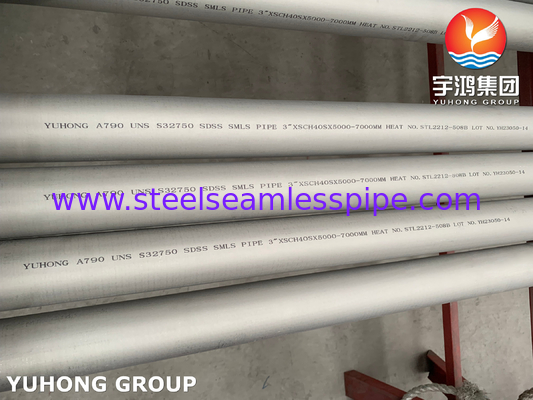 Super Duplex Stainless Steel 2507 ASTM A790 UNS S32750 / 1.4410 Seamless Pipes