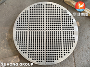 Stainless Steel Baffle Plate Flanges Tubesheet Disc For Heat Exchanger