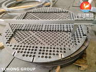 Stainless Steel Baffle Plate Flanges Tubesheet Disc For Heat Exchanger