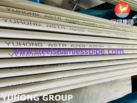 Stainelss Steel Welded Pipe A269 TP304 304L High Durability For Heat Exchanger,Cooling  Tower ,Condenser Application