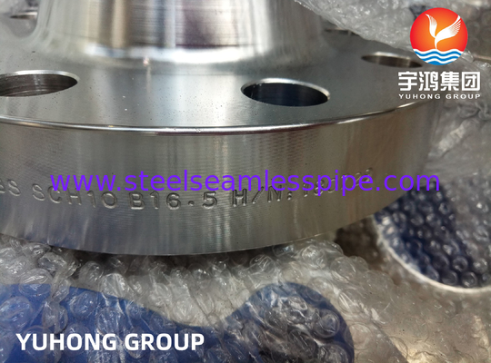 ASTM A182 F347, UNS S34700 Stainless Steel Weld Neck Flange, Raised Face, ASME B16.5
