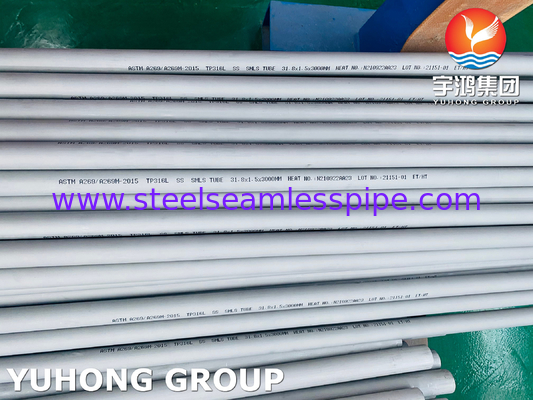Stainless Steel Seamless Pipe Pickled Solid Annealed ASTM A269  A213 TP304 TP304L 316TI Heat Exchanger Tube Condenser Tube