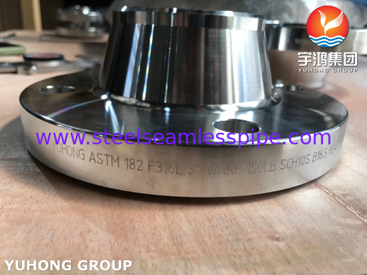 Stainless Steel Flanges ANSI / ASME B16.5 ASTM A182 F316L Weld Neck Flange