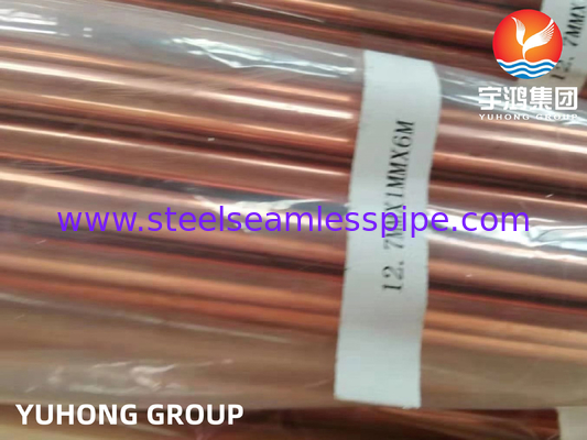 ASTM B111 UNS C12200 Copper Alloy Seamless Tube Heat Exchanger Tube