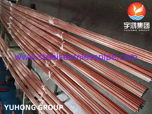 ASTM B111 UNS C12200 Copper Alloy Seamless Tube Heat Exchanger Tube