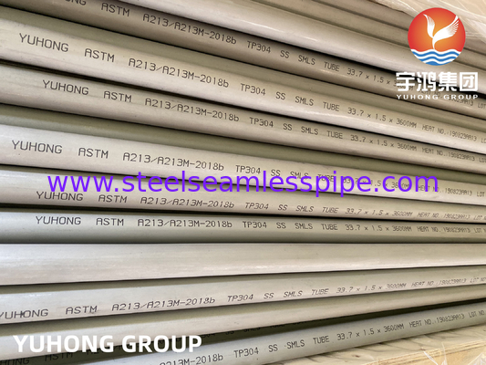 ASTM A213 TP304 304L 304H Seamless Tube For Heat Exchanger And Boiler