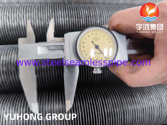 ASTM A179 ALuminium Carbon Steel Embeded Fin Tube For Heat Exchanger and Cooling System