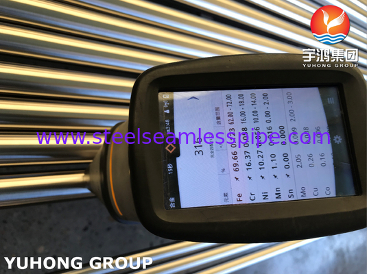 Stainless Steel Tubing ASTM A269 / ASME SA269 TP316L Stainless Steel Seamless Tube Bright and Annealed