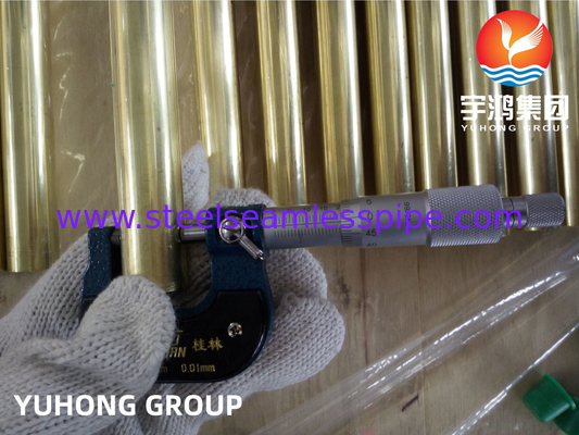 ASTM B111 / ASME SB111 C44300 Copper Nickel Tube Seamless for Condenser Cooling System Application