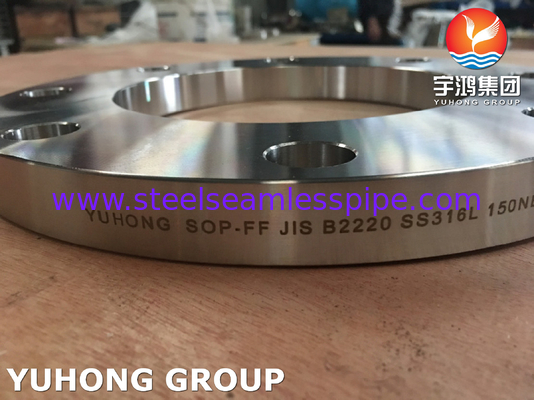 JIS B2220 SS316L 10K Stainless Steel Forged SOP-FF Plate Flanges