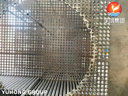 Stainless Steel Heat Exchanger Tube With Tubesheet Drilled Baffle Plates Support Plates Baffles Condenser Air Cooler