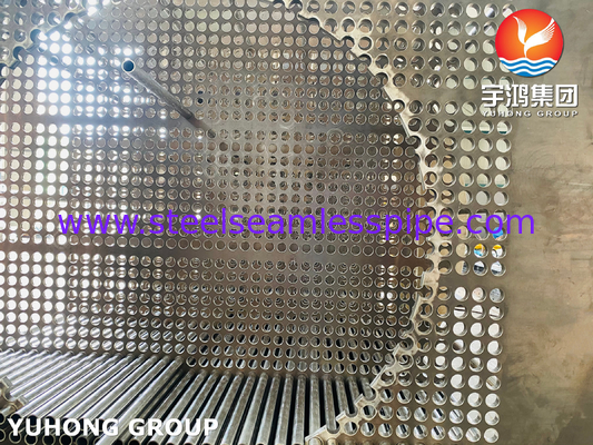 Stainless Steel Heat Exchanger Tube With Tubesheet Drilled Baffle Plates Support Plates Baffles Condenser Air Cooler