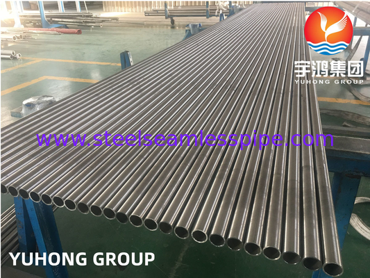 ASTM B163 NO8825 Nickel Alloy Steel Seamless Tube for Heat Exchanger