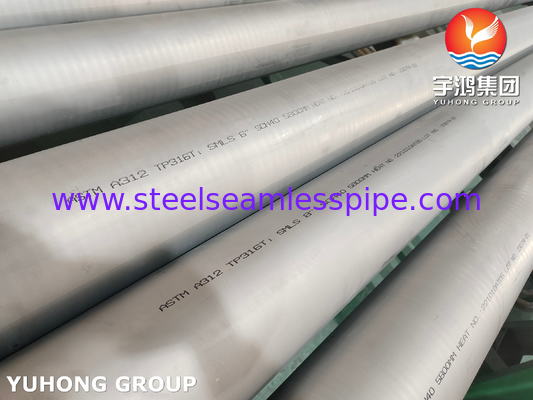 Stainless Steel Seamless Pipe ASTM A312 TP316Ti  Chemical Boat Fittings Heat Exchanger