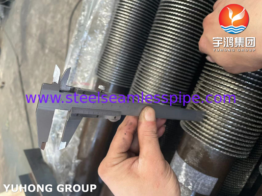 ASTM A335 Gr. P9 Alloy Steel Tube With 11Cr Fins , Serrated Fin Tubes For Fire Furnace
