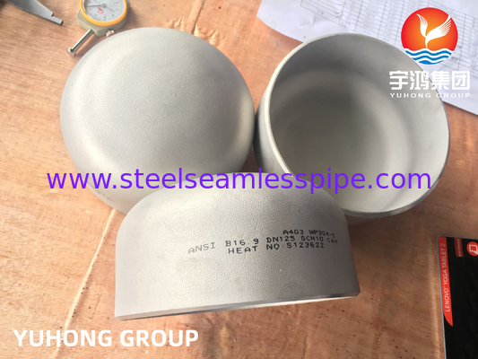 Butt Weld Fittings , ASTM A403 WP304-S Stainless Steel Seamless End Caps , ASME B16.9