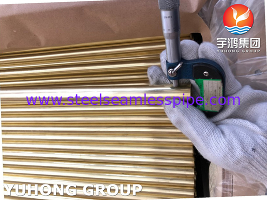 ASTM B111 ASME SB111 C68700 Aluminum Brass Tube For Heat Exchanger