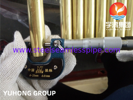 Copper Nickel Alloy Seamless Tubes ASTM B111 C44300 Admiralty Brass Tubes  Generator Cooling Raditor