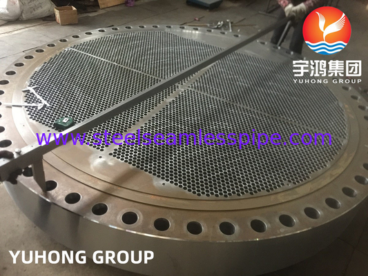 Stainless Steel Heat Exchanger Tubesheet Baffle Plates A182 F304 / F316 Heating Watter Radiator Cooling Stystem Parts