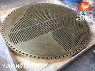 Stainless Steel Heat Exchanger Tubesheet Baffle Plates A182 F304 / F316 Heating Watter Radiator Cooling Stystem Parts