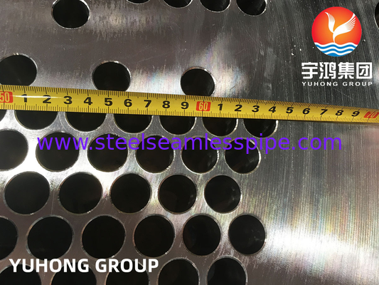 Stainless Steel Heat Exchanger Tubesheet Baffle Plates A182 F304 / F316 Heating Watter Radiator Cooling Stystem Parts