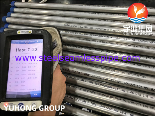 ASME SB622 N06022 Hastelloy C22 Nickel Alloy Tube