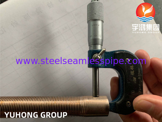 ASTM B111 C70600 O61 Copper Nickel Alloy Low Fin Tube For Heat Exchanger