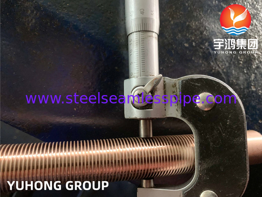 ASTM B111 C70600 O61 Copper Nickel Alloy Low Fin Tube For Heat Exchanger