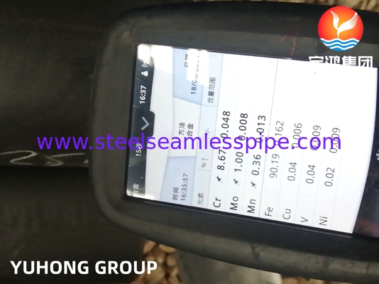 P9 ALLOY STEEL SEAMLESS PIPE ASTM A335 / ASME SA335 BLACK COATING