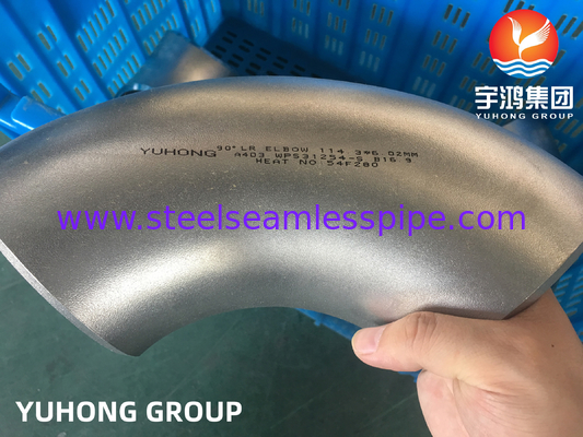 ASTM A403 WPS31254 Stainless Steel Seamless Fitting Elbow Buttwelded B16.9