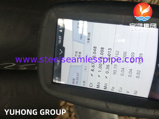 ASTM A335 / ASME SA335 P9 Alloy Steel Seamless Pipe Black Painting Beveled End