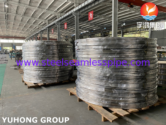 Stainless Steel Coil Tube ASTM A269 304/ 316L  Heat Exchanger Tube Coil tubing for Oil Field Cooling Water Tube