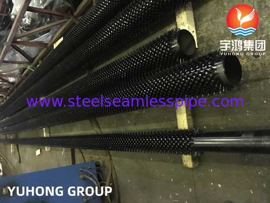 Helical Solid Finned Tubes with High Frequency Welding HFW ASTM A335 P9 Studded Tube