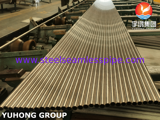 ASTM B111 HFW 70% Cu 30% Ni C71500 Copper Alloy Steel Fin Tube For Radiador