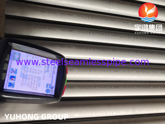 Heat Exchanger Tube ASME SA213 TP304, UNS S30400, 1.4301 Stainless Steel Seamless Tube