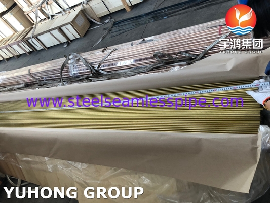 ASME SB111 CuZn20Al2 / CZ110 / UNS C68700 Aluminum Brass Seamless Tube