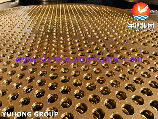 ASME SB171 C71500 Copper Nickel Alloy Tube Sheet for Heat Exchanger Application