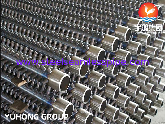 ASTM A213 Alloy Steel Seamless T22 Studded Tube , Tubo Aletado