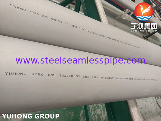ASTM A790 S31803, S32750, S32205, S31254 Duplex Steel Pipes for Industrial Application